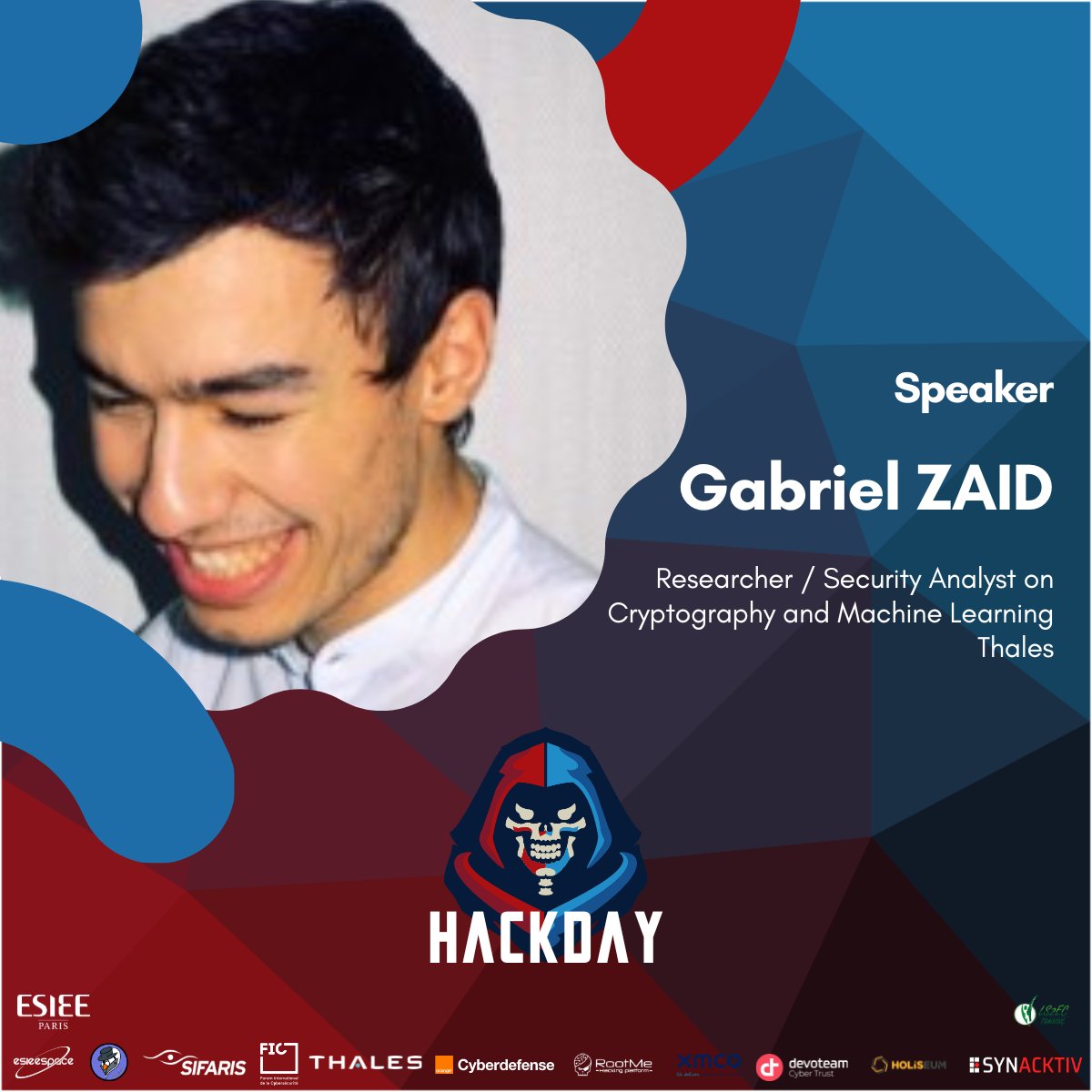 📣 Venez assister à la conférence "Hack'a'Sat" présentée par Gabriel Zaid le vendredi 8 mars à 15h40 ! Cette conférence se déroulera en anglais !
Ouverte à tous, l'inscription est possible sur notre site web : ticket.hackday.fr/Hackday/conf-2… 👈
Nous vous attendons nombreux ! 😁