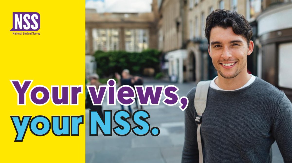 Final year undergraduates - don’t forget to feed back on your experience and help future students. Complete the National Student Survey - thestudentsurvey.com