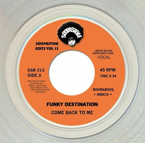 diskunion_soul's tweet photo. ◤予約◢
DJ SOOPASOUL がクロアチアのファンキー・ユニット、FUNKY DESTINATIONの”COME BACK TO ME"を、原曲のタイトなグルーヴはそのままに、低音を強調し特徴的なリフは空間をおおうよう施した好リミックス。
#djsoopasoil #funkydestination #record #vinyl #7inch
URL : https://t.co/F9NwinzXbM https://t.co/cs59YkTt9h