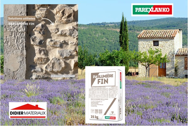 ⚠️Sur Commande !
Pour le #rejointoiement de vos #pierres naturelles, nous pouvons vous proposer le Parlumière Fin sac de 25 Kg, #enduit de parement à la #chaux de notre fournisseur @parexlanko. 
En application manuelle ou machine.
Demandez-nous des conseils 👍