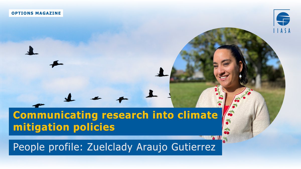 IIASAVienna's tweet photo. Highlighting the work of IIASA researcher Zuelclady Araujo Gutierrez in our latest #OptionsMagazine:
Read how her focus on region-specific climate change strategies empowers governments to create #ClimateChange mitigation plans. 🌦️🌐
➡️ https://t.co/fAjnpsF5bL https://t.co/gRVZe3qbSM