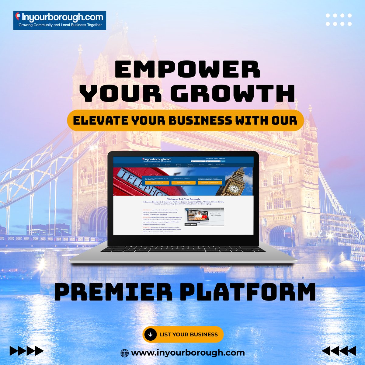 inyourboroughuk's tweet photo. Empower Your #Business Growth with #InYourBorough in #London. List You #LocalStore with 100 #products at https://t.co/2rDLCL8b7v

#businessdirectory #businessdirectoryuk #directorylisting #marketingplatforms #storemarketing #listyourbusiness #communitystore #businesslisting https://t.co/SfaNgv1upP