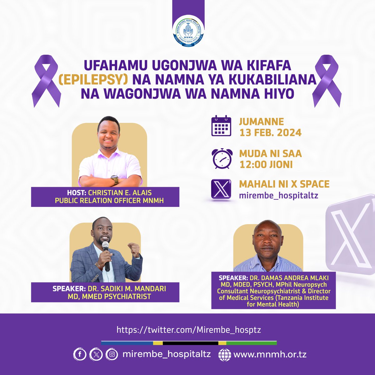 Mirembe_hosptz's tweet photo. Tukiwa katika wiki ya Kuadhimisha uelewa kuhusu #kifafa tutakuwa na mjadala kupitia mtandao wetu wa x kuanzia saa 12 Jioni
Ungana nasi tutakuwa na Madaktari wetu bingwa wa mifumo ya fahamu katika mdahala huo.
#myepilepsyjourney https://t.co/1ANM2rr3xw