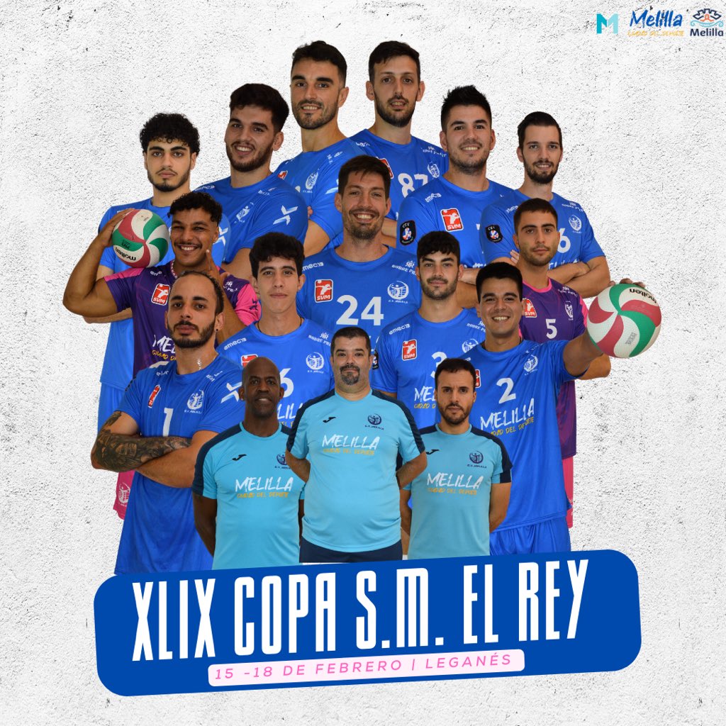🔜 XLIX COPA S.M. EL REY 🏆👑

¡VAMOS MELILLA! 💙

<a href="/melilla_deporte/">Melilla, Ciudad del Deporte</a>
@tvmelilla 
<a href="/melillaturismo/">Melilla Turismo</a> 
<a href="/gobiernomelilla/">Gobierno de Melilla</a>