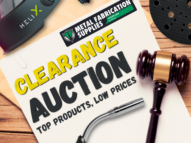 Did somebody say clearance auction? 👀

At Metal Fabs, we’re giving you the chance to bid on a range of TOP products at LOW prices, including welding supplies such as helmets, MIG torches and air shields.

Join the auction here 👇👇

metalfabsupplies.co.uk/clearance-auct…

#auction #clearance