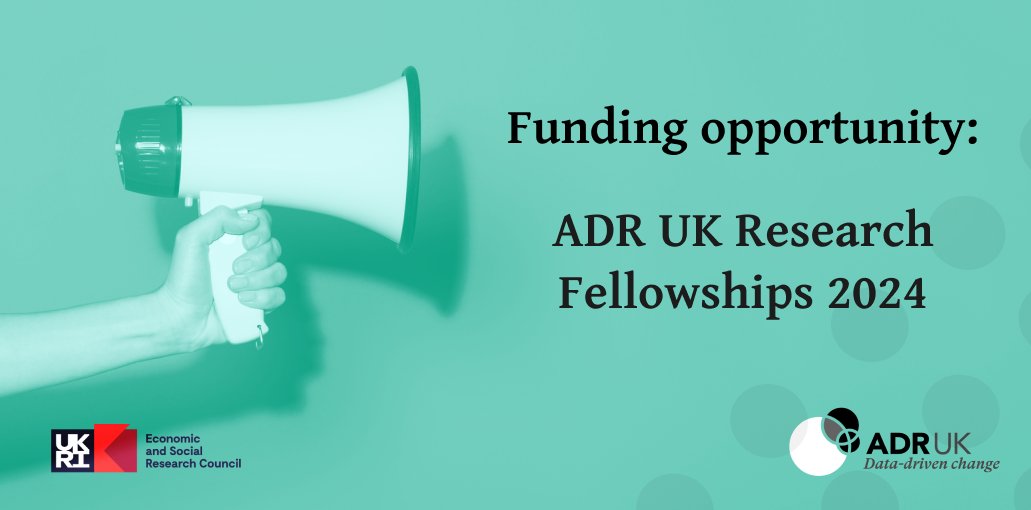 📣 ADR UK invites funding applications for #ResearchFellowships to conduct research & analysis using ADR England flagship datasets! 📣 Fellows will show the #policy impact potential of these datasets, generating insights for priority research questions. adruk.org/news-publicati…