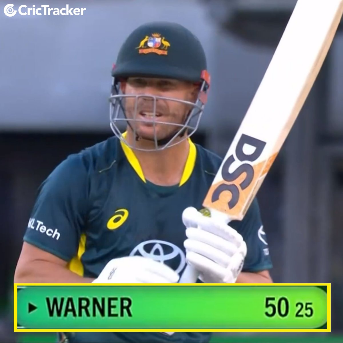 '25-ball fifty for David Warner! 🔥

Vintage Warner is on fire in Perth. '
#AUSVSWI #cricketnews