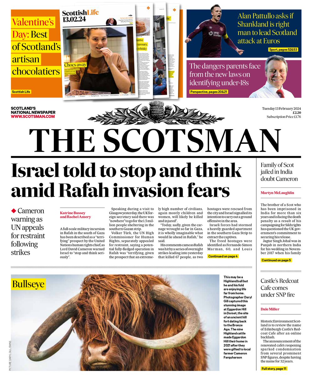 In today's @TheScotsman F&D feature, I take a look at some of Scotland's best chocolatiers (incl @bareboneschoc, @ChocolatiaUK, @FetchaChocolate & @HighlandChoc) + a column on an alternative pancake day with savoury recipes & a whisky maple syrup from @MasterOfMalt
