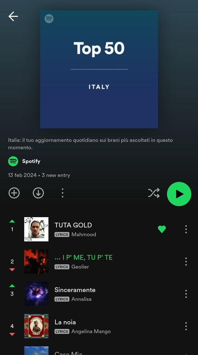 È SUCCESSOOO. È ARRIVATO FINALMENTE DOVE MERITAAA 🫶🏻 #Top50Italia #Mahmood