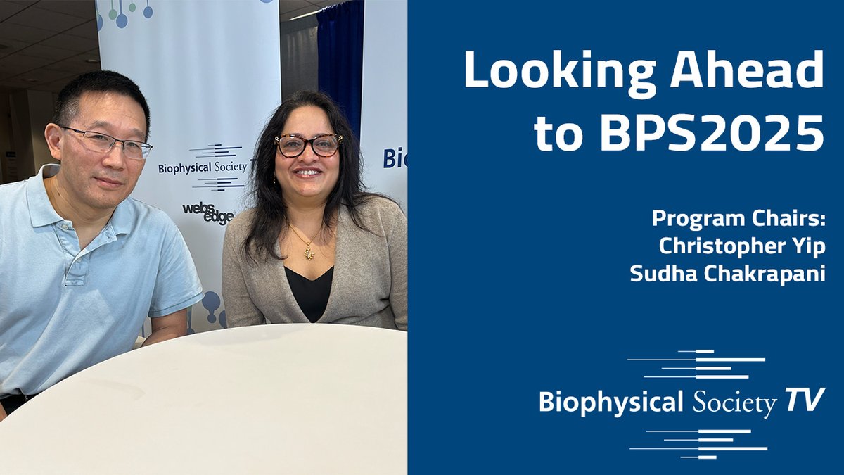WebsEdge - Science (@websedgescience) on Twitter photo As we bring this wonderful week of #BPS2024 to a close, we take some time to look ahead to 2025! 2 people already hard at work on next years <a href="/BiophysicalSoc/">Biophysical Society</a> meeting are 2025 program chairs Christopher Yip (<a href="/UofTEngDean/">Chris Yip</a>) & Sudha Chakrapani (<a href="/Chakrapani_lab/">Chakrapani_Lab</a>) youtu.be/32SPMPyLdIs As we bring this wonderful week of #BPS2024 to a close, we take some time to look ahead to 2025! 2 people already hard at work on next years <a href="/BiophysicalSoc/">Biophysical Society</a> meeting are 2025 program chairs Christopher Yip (<a href="/UofTEngDean/">Chris Yip</a>) & Sudha Chakrapani (<a href="/Chakrapani_lab/">Chakrapani_Lab</a>) youtu.be/32SPMPyLdIs