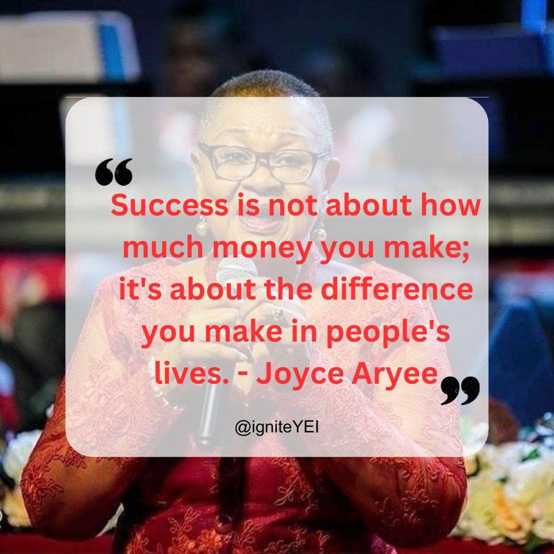 IgniteYEI's tweet photo. #ignite 🔥
Words from Dr. Joyce Aryee.
What does success mean to you?
#engage
#empower
#embolden
#3Es https://t.co/UuC85P0ZRF