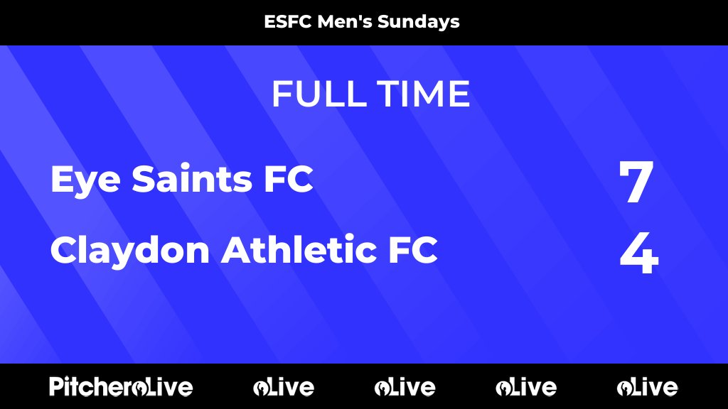 FULL TIME: Eye Saints FC 7 - 4 Claydon Athletic FC
#EYECLA #Pitchero
eyesaintsfc.com/teams/241538/m…
