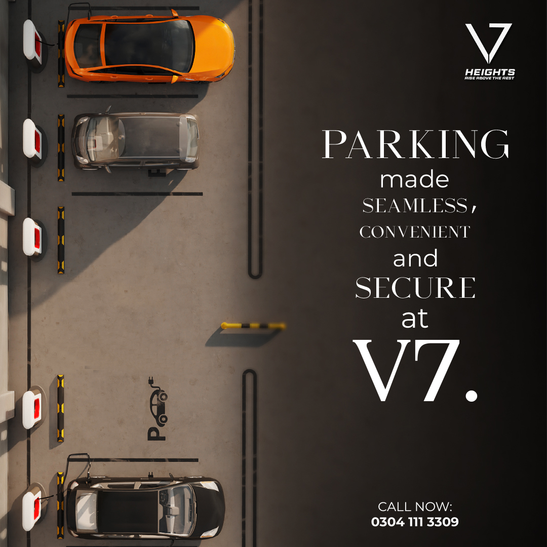 At 𝐕𝟕 𝐡𝐞𝐢𝐠𝐡𝐭𝐬, enjoy seamless and secure parking spaces with 24/7 surveillance service. 𝐂𝐨𝐧𝐭𝐚𝐜𝐭 𝐭𝐨𝐝𝐚𝐲: +𝟗𝟐-𝟑𝟎𝟒-𝟏𝟏𝟏-𝟑𝟑𝟎𝟗 . . . #V7Heights #RiseAboveTheRest #Victory7Heights #ExecutiveLiving #realestate #luxuryliving #Jhelum #jhelum_city