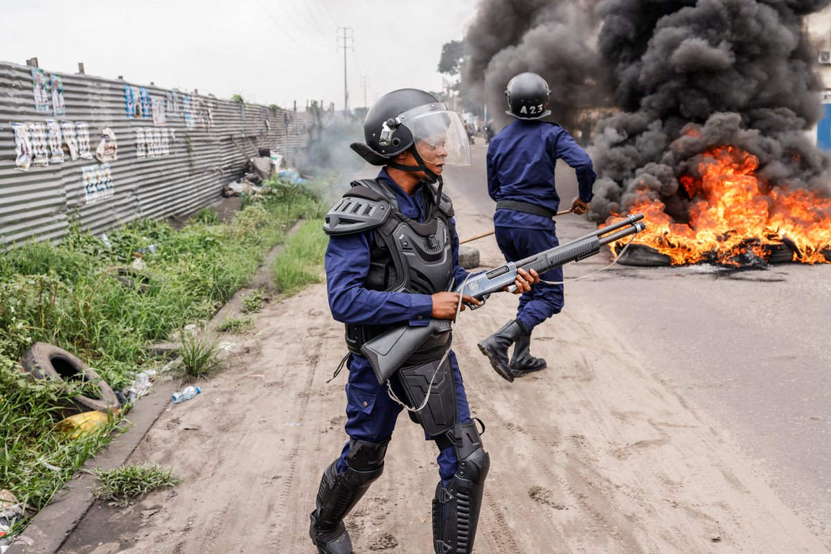 Violent protests in Kinshasa as demonstrators denounce international inaction on Rwanda
prez.ly/rsGc

#Belga #DemocraticRepublicCongo #M23 #Conflict