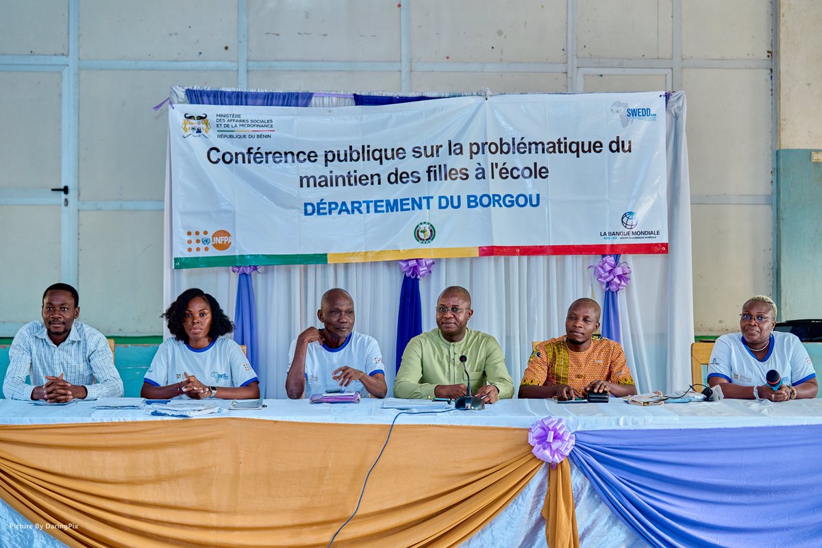 sweddbj's tweet photo. #sweddbj
Les chefs-lieux des 12 départements du Bénin ont accueilli les séances d'animation de conférence publique sur la problématique du maintien des filles à l'école
Cc @unfpa_benin @UNFPA_WCARO @BM_Afrique https://t.co/38yU9OtE3o