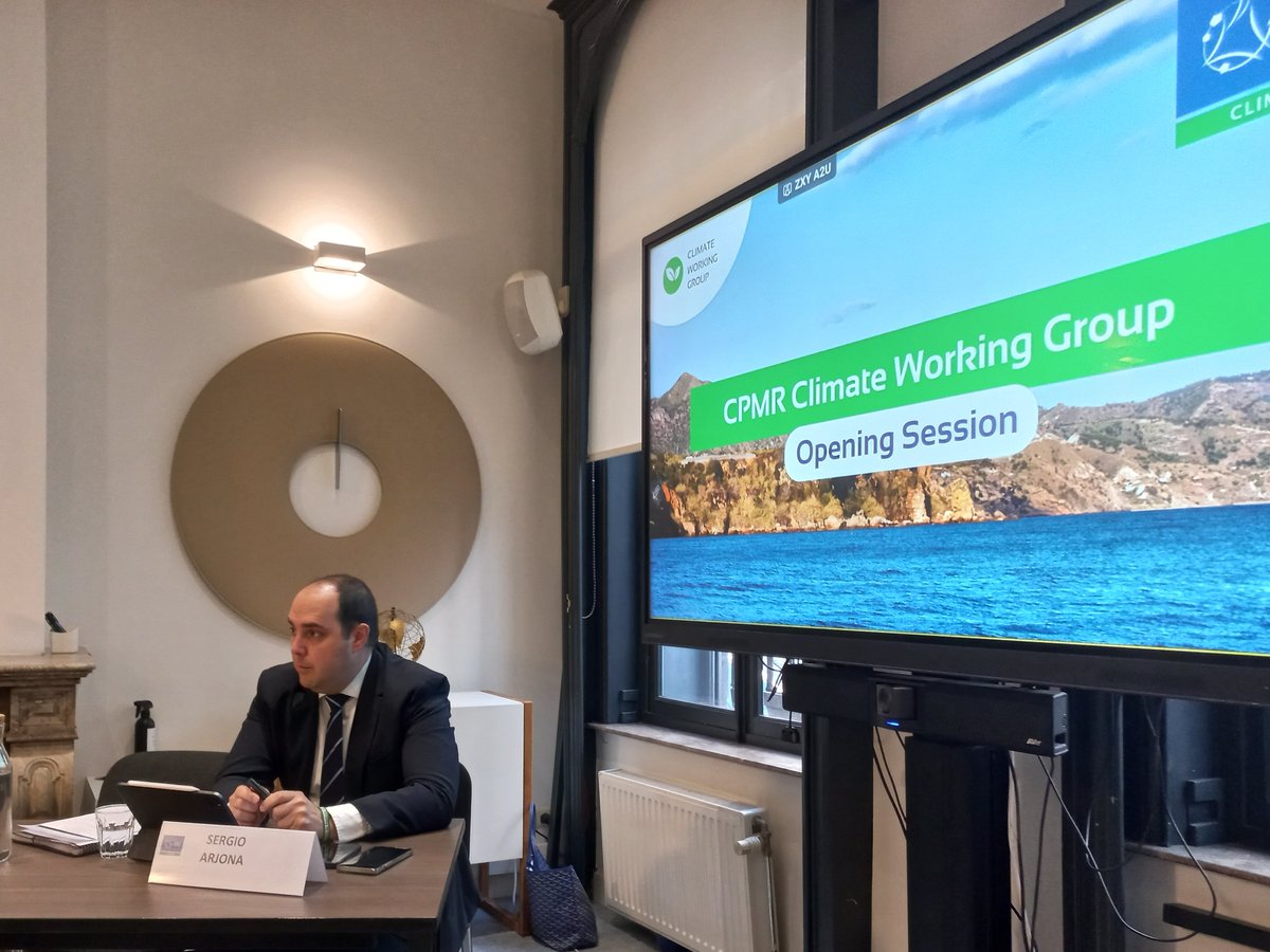 CPMR_Europe's tweet photo. "We must work together to identify effective climate actions across our regions &amp; turn these challenges into opportunities for growth, innovation &amp; sustainability. I invite you to share your ideas, expertise &amp; vision today" says Sergio Arjona, Chair of the Climate Working Group https://t.co/VbRsgiPJQZ