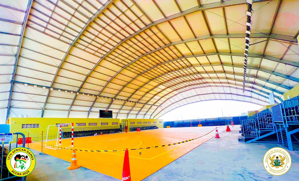 uniquetrendzz's tweet photo. prestigious commissioning of the Borteman Sports Complex, a landmark event heralding the 13th African Games, Accra 2023. Honored by the presence of the President of the Republic, let's mark this milestone with dignity and pride. 
#Accra2023 
#AfricanGames
@accra2023ag https://t.co/n8eo9YDspI