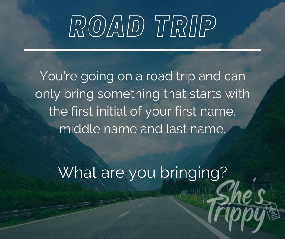 Here is what I'd be bringing. 
Snacks
Roadmap
ToGo Cups

Your turn 😉

#RoadTripVibes
#OnTheRoadAgain
#AdventureOnWheels
#RoadTripLife
#OpenRoadJourney
#DriveAndExplore
#WindingRoads
#HighwayAdventure
#RoadTripEssentials
#CarTripChronicles