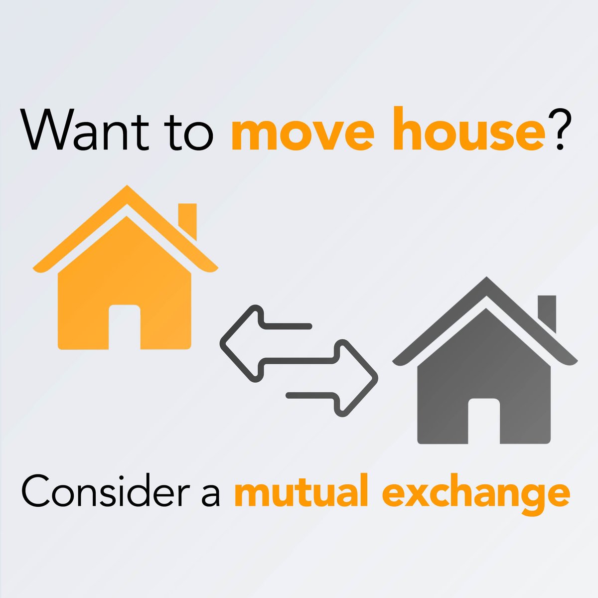 Want to move House? You could consider a mutual exchange. Demand for social housing is extremely high. If you already have social housing property you may be waiting a very long time to be re-housed using Derby Homefinder. Find out more: derbyhomes.org/find-a-home/mu…