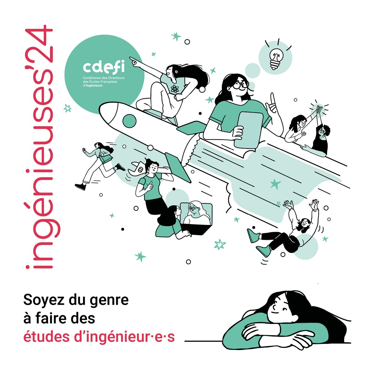 🚀 Ingénieuses 2024 : la 14e édition du concours national de promotion de la mixité dans l’#ingénierie @Cdefi est lancée ! ✅Déposez vos candidatures avant le 8 mars pour tenter de remporter un des dix prix ! 👉 ingenieuses.fr/ledition-en-co…