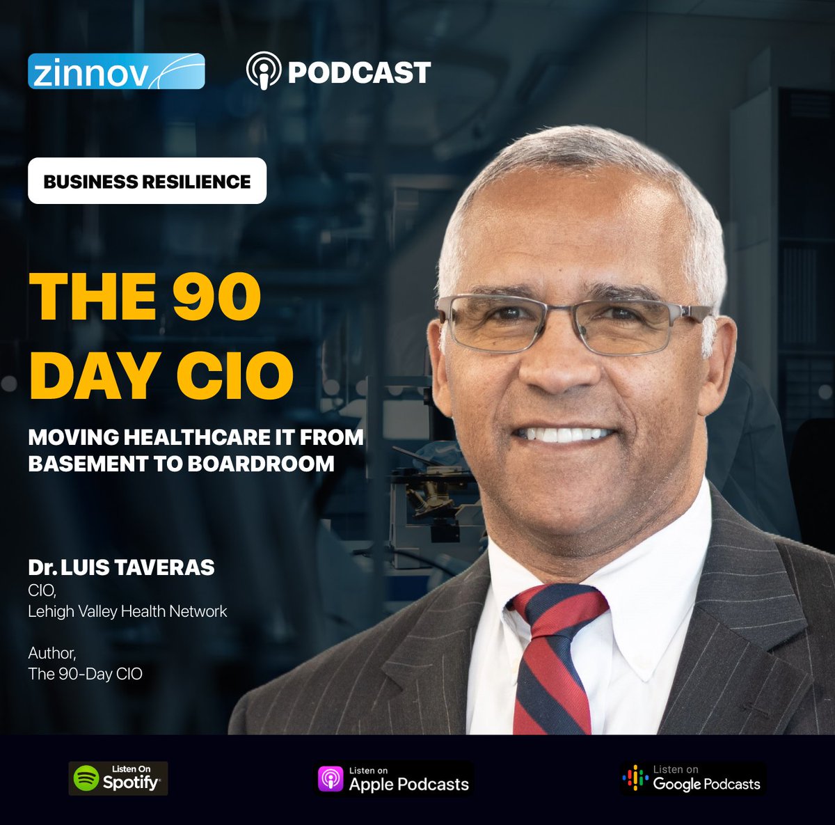 We have an exciting new #ZinnovPodcast episode featuring acclaimed #Healthcare CIO Dr. Luis Taveras in conversation with Pari Natarajan, CEO of Zinnov. Tune in now to hear his advice on strategically investing in IT, aligning stakeholders, and more: bit.ly/3SVIYVk 🎧