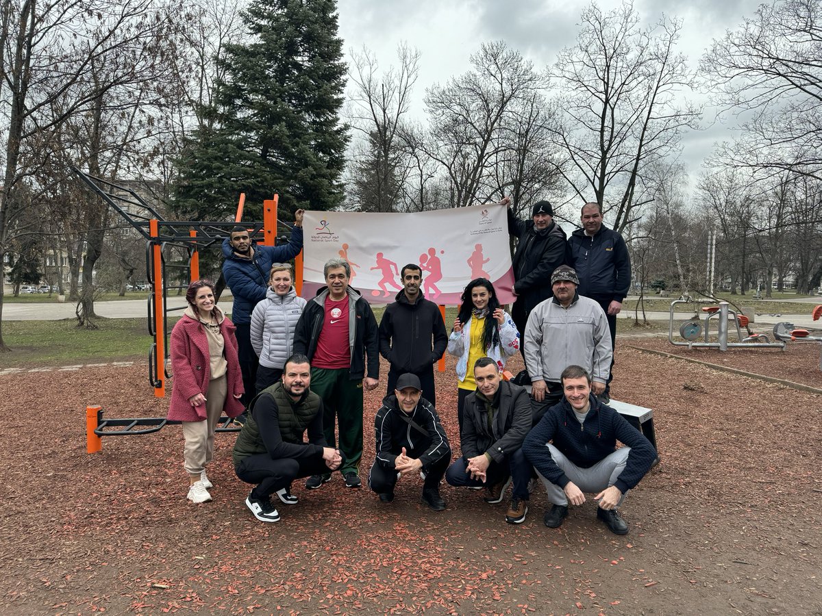 نظمت سفارة دولة قطر لدى جمهورية بلغاريا اليوم الرياضي للدولة بتاريخ 13/02/2024م، بمشاركة أعضاء البعثة الدبلوماسية ومنسوبي السفارة.