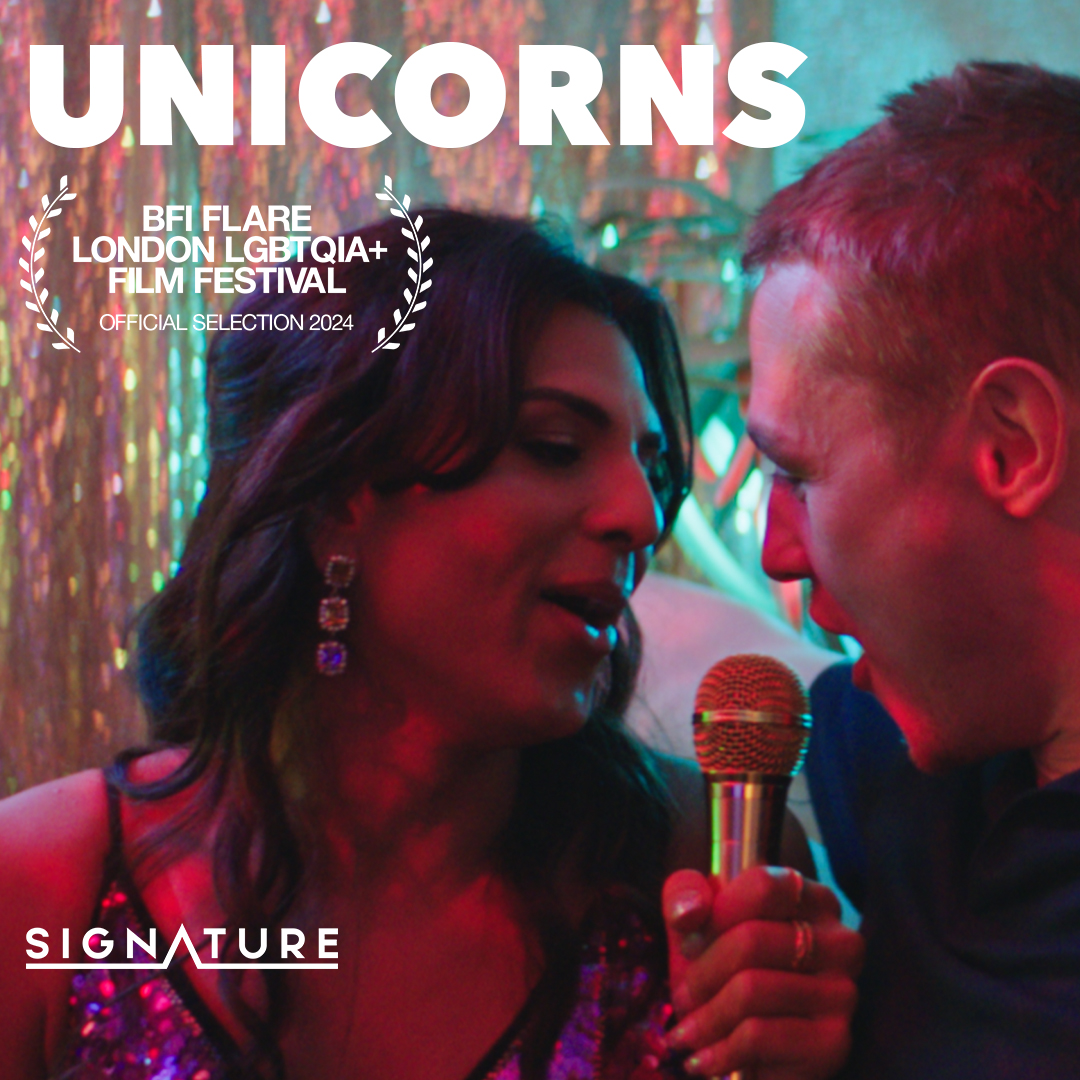 Proud to bring 'Unicorns' to #BFIFlare next month! '@sallyelh and @iJamesFloyd have created a moving romance...' — @BFIFlare #UnicornsMovie