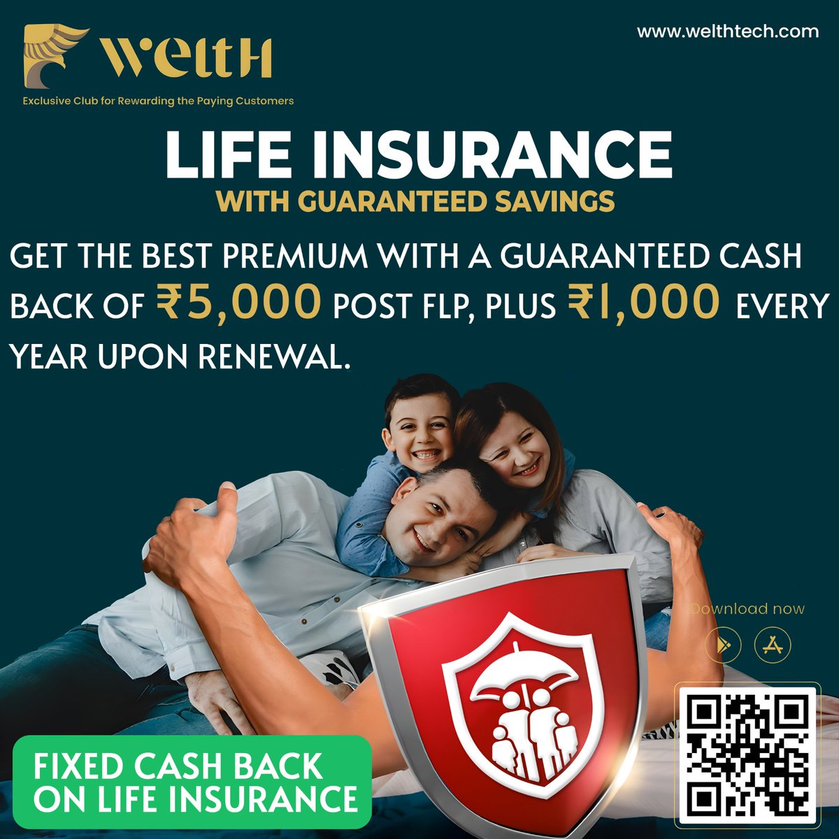 weltHtech's tweet photo. 💸💵Secure your future with WealthForLife's Life Insurance! Protect your loved ones while enjoying guaranteed cashback benefits. Plan for tomorrow, today!✨💵
.
.
 #LifeInsurance #SecureFuture #WealthForLife https://t.co/UsUl1t35Q3