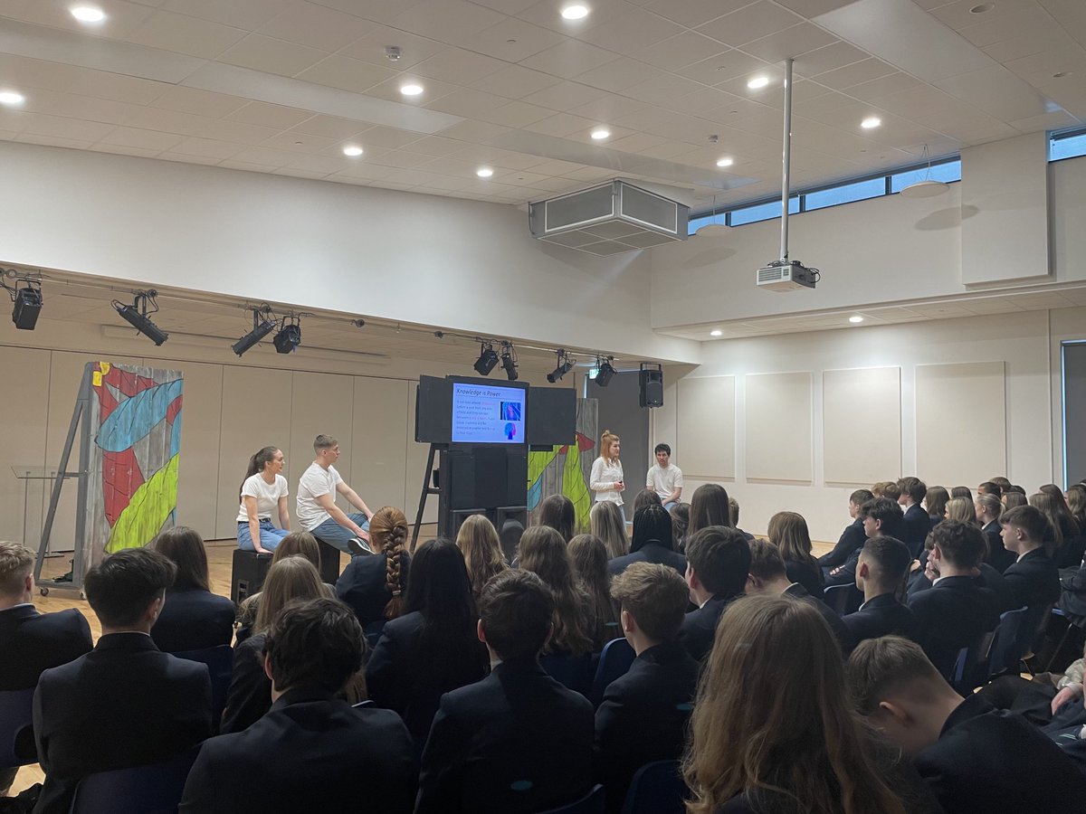 We welcomed back ⁦@foundationdsm⁩ this morning with two performances by the TiE it up Theatre tour of I Love You Mum I promise I Won’t Die to our Year 10 students. This is our 3rd year of supporting the foundation in loving memory of Dan and Anya ❤️