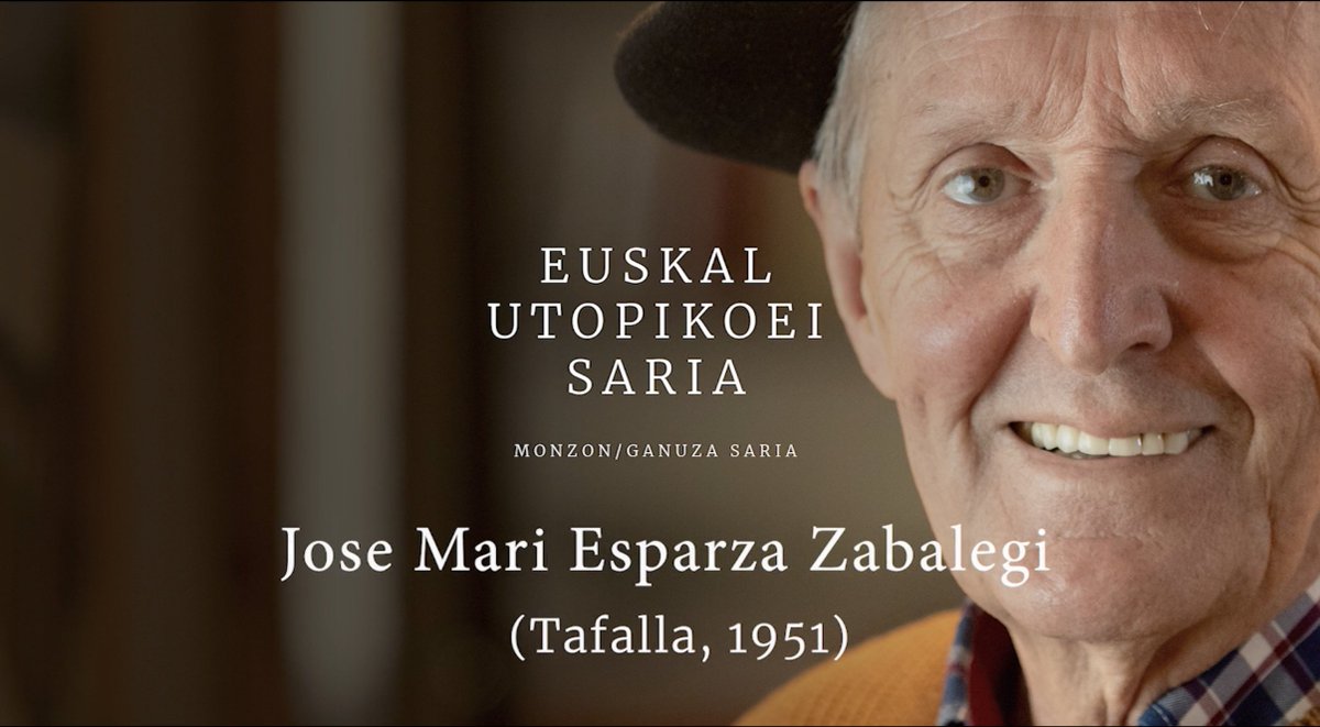 ❗️AZKEN ORDUKOA: Jose Mari Esparzak jasoko du aurtengo 'Monzon-Ganuza. Euskal Utopikoei Saria'.

Sari emate ekitaldia martxoaren 7an ospatuko da Bergarako Seminarixoa aretoan, 18:30etik aurrera.

🔗 bergara.eus/eu/node/19189

#Bergara #IzanBiziEkin