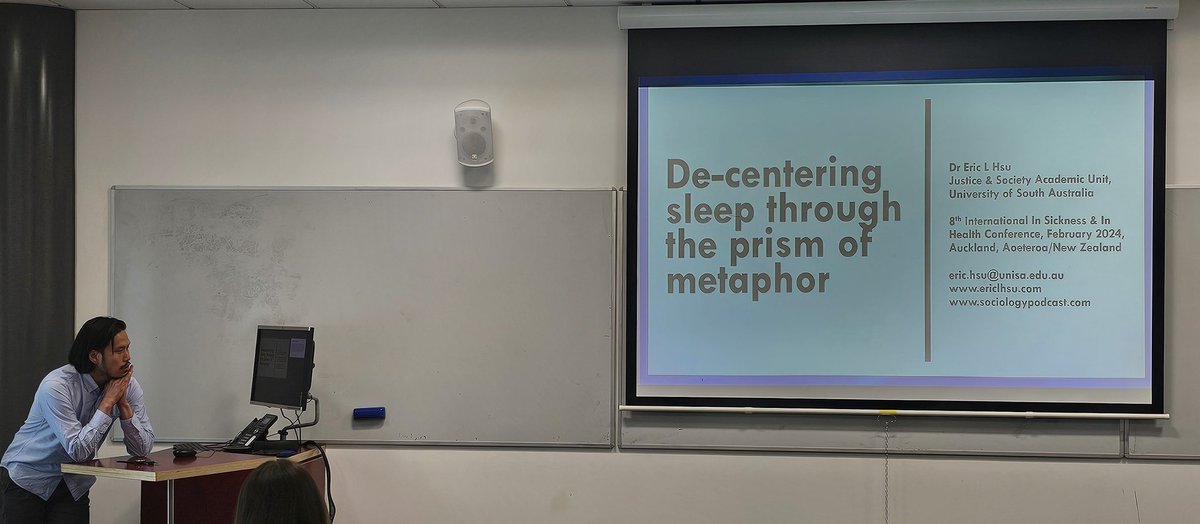 RosieGibsMoul's tweet photo. A fantastic first day at the #InSicknessInHealth conference where international visitors Rob Meadows, Trine Larsen & Eric Hsu - presented on:
Planetary sleep medicine
Sleep as potentially
Sleep via metaphors
π΄π€―π
@AUTuni @MasseyUni @UniversitySA @UniOfSurrey @roskildeuni https://t.co/h3y1R8cV6D