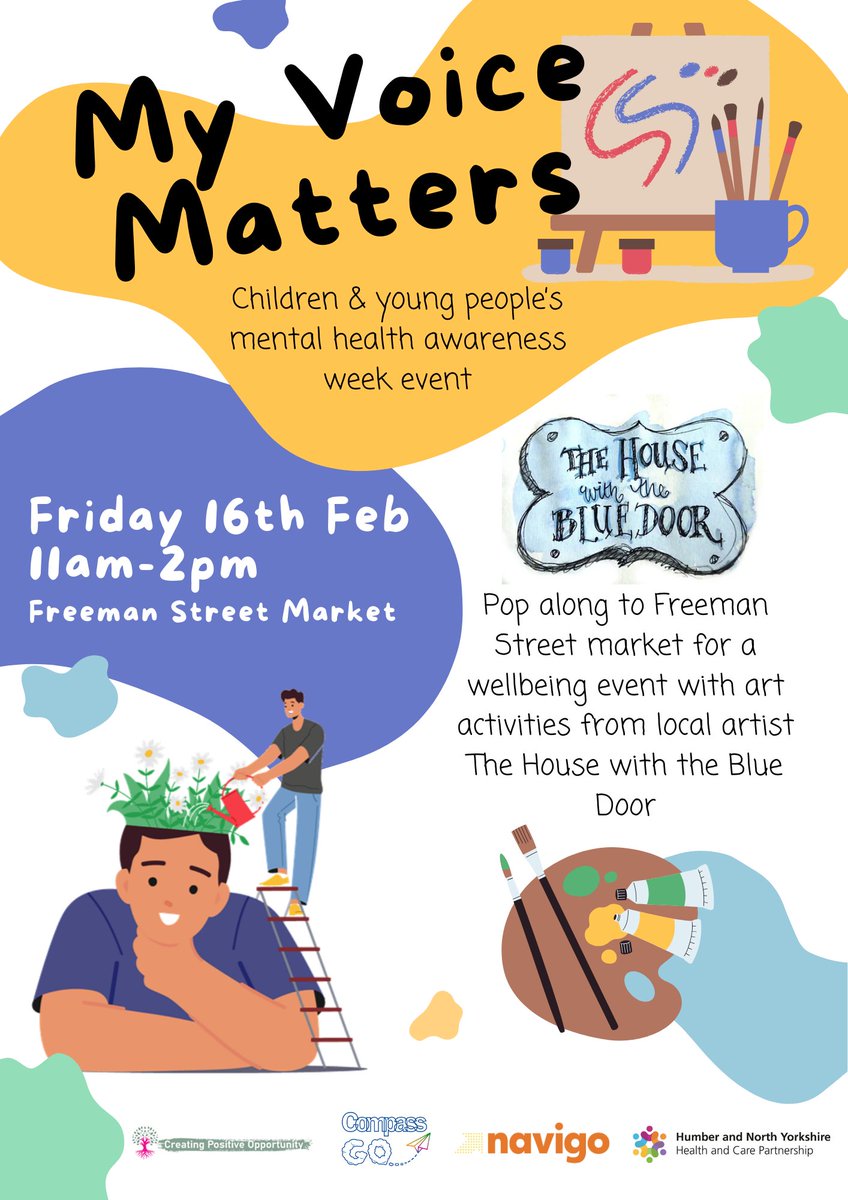 Just a reminder that the My Voice Matters event at Freeman Street Market is tomorrow, 11am - 2pm!

We hope to see you there 💚