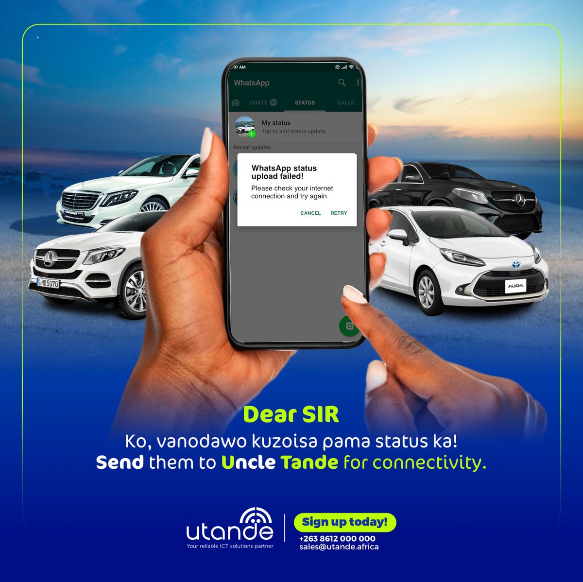utandezw's tweet photo. When its that good you have to share it, let UTANDE keep you connected from as little as 60USD. To sign up contact sales@utande.africa.
#morethanjustbroadband
#utande https://t.co/ebuqNh5uem