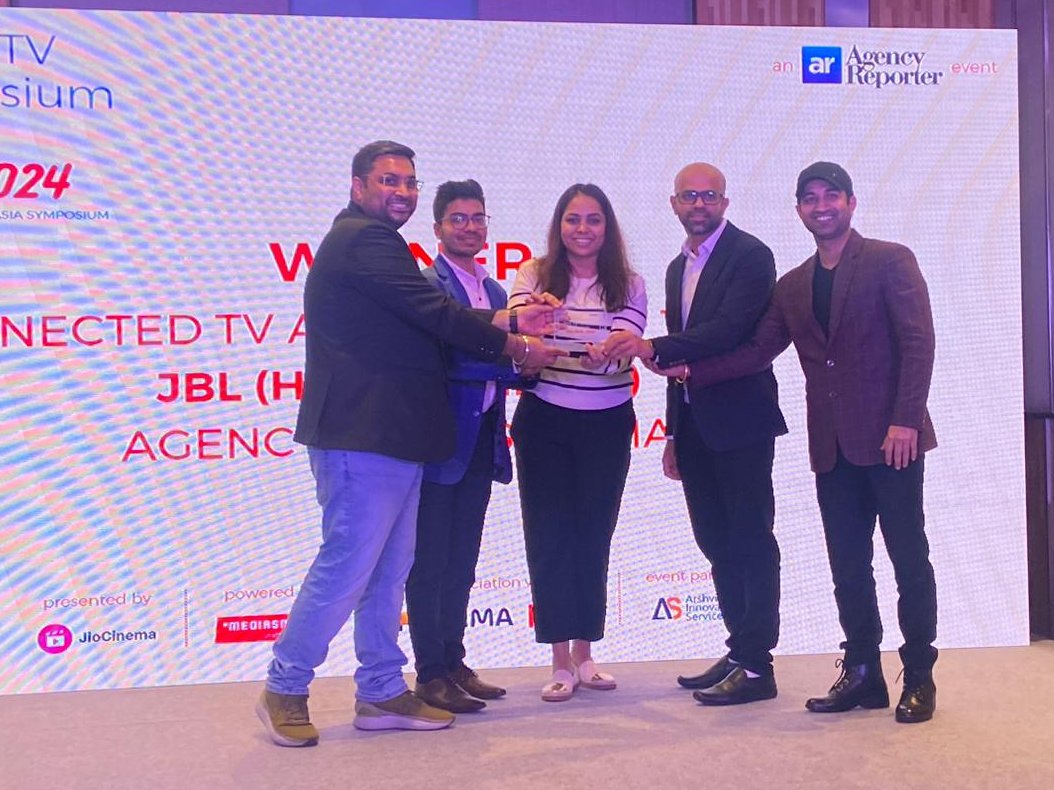 Incredibly thrilled about our work with @JBLSoundIn winning a GOLD at the @agency_reporter CTV Asia Symposium & Awards x Best CTV campaign - Awareness & Reach. Also, hearty congratulations to JBL India for winning the ‘CTV Advertiser of the Year’ title. @Havas @HavasMediaGroup