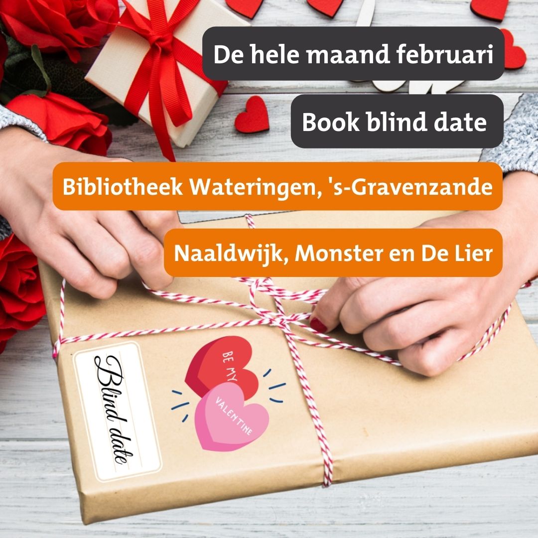 Valentijnsdag, wat dacht je van een blind date met een boek? Pak een ingepakt boek van de Valentijnstafel en ontdek bij het scannen met welk boek je gaat daten. 
#bookblinddate #maandvandeliefde #valentijn2024  #westland #liefdevoorlezen #heelwestlandleest #booktok #instabook