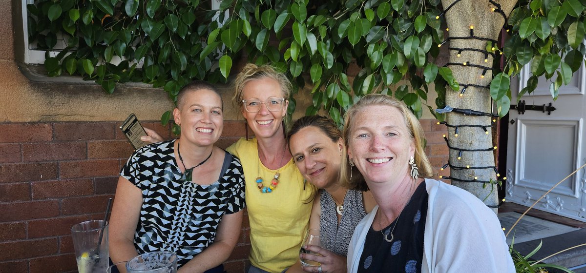 RosieGibsMoul's tweet photo. A beautiful evening for post conference drinks and dinner with old and new friends in Tamaki Makaurau #InSicknessInHealth https://t.co/dFrW0GYgro