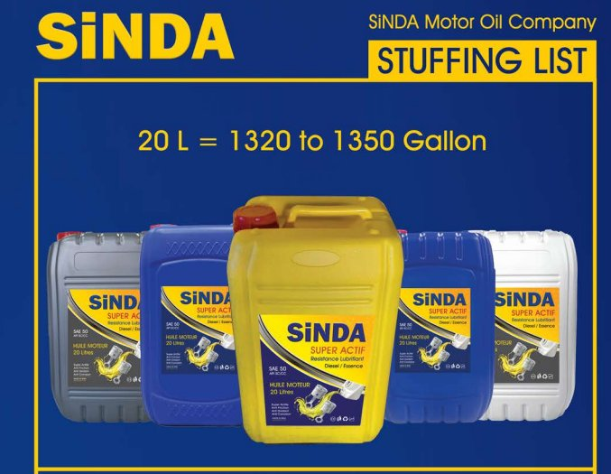 Niabourifils's tweet photo. Disponible à Bobo-Dioulasso
SiNDA est une huile moteur entièrement synthétique spécialement conçue et formulée pour dépasser les dernières spécifications ILSAC GF-6/API SN  
Qualités SAE : 0W-20, 5W-20, 0W-30, 5W-30, 5W-40
Emballage: 1L, 4L, 5L, 20L, 25L https://t.co/1kILJU7i5t