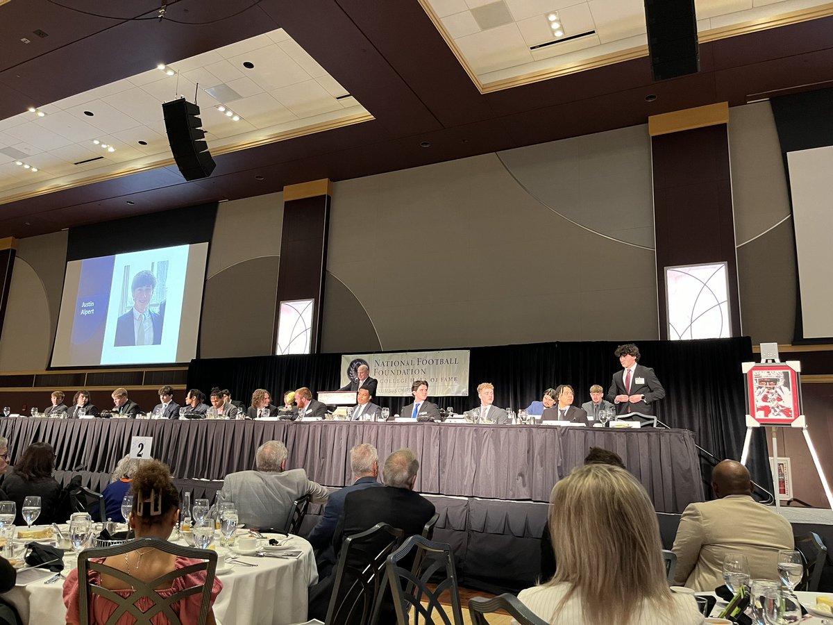 Coach Miller (@cacoachmiller) on Twitter photo Amazing night celebrating <a href="/JustinAlpert1/">Justin Alpert</a> & all of the other athletes & coaches at the <a href="/NFFNetwork/">National Football Foundation</a> Scholar Athlete awards banquet! Congrats to Justin & his family on a huge honor! #thestripesnevercomeoff #CAFBfamily <a href="/CA__Football/">Columbus Academy FB</a> <a href="/CAathperf/">Columbus Academy Athletic Performance</a> Amazing night celebrating <a href="/JustinAlpert1/">Justin Alpert</a> & all of the other athletes & coaches at the <a href="/NFFNetwork/">National Football Foundation</a> Scholar Athlete awards banquet! Congrats to Justin & his family on a huge honor! #thestripesnevercomeoff #CAFBfamily <a href="/CA__Football/">Columbus Academy FB</a> <a href="/CAathperf/">Columbus Academy Athletic Performance</a>