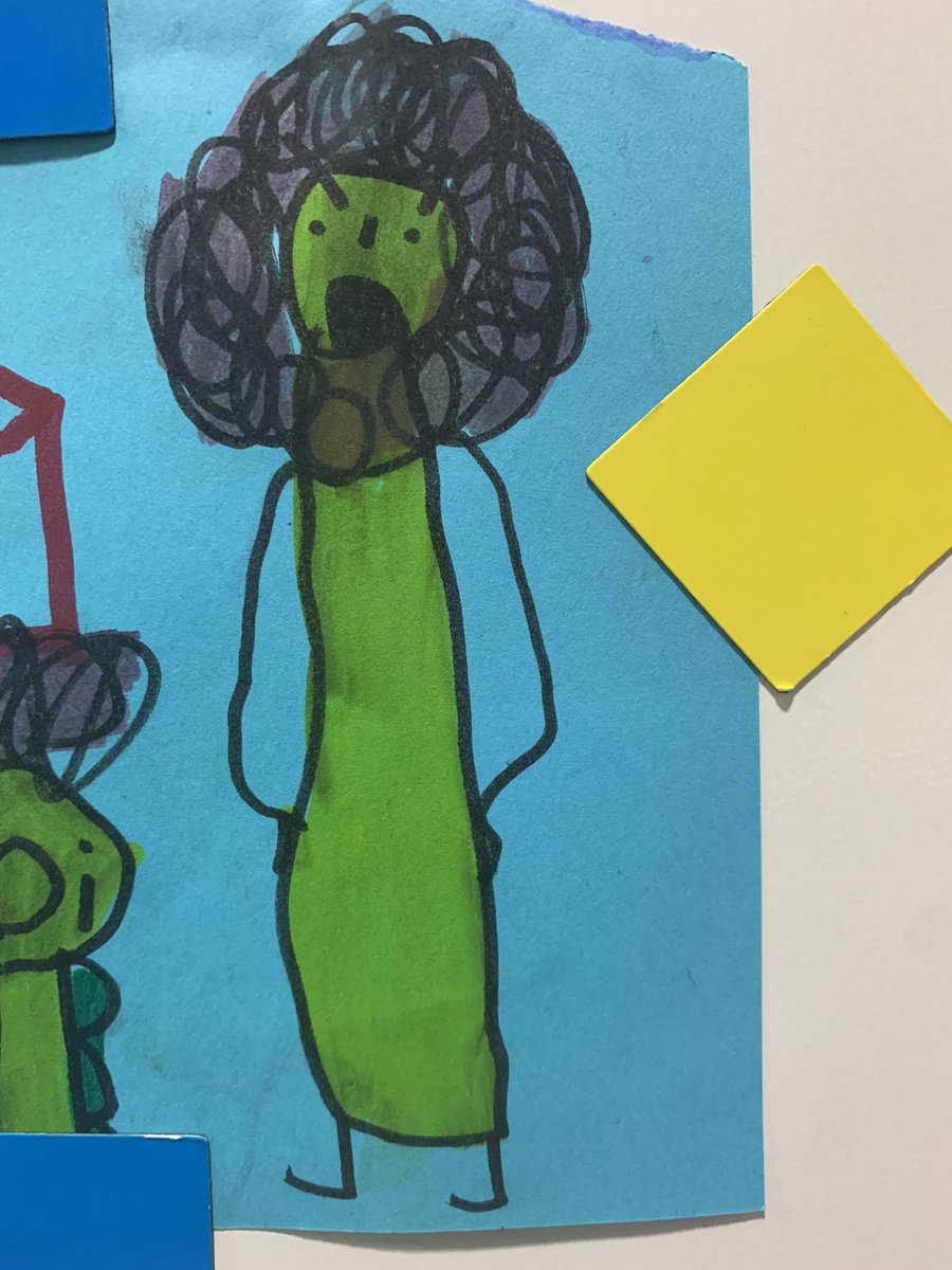 Así me ve un niño de 5 años. 
No sé si preocuparme por él o por mi…