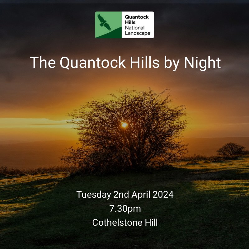 Join Iain, the Quantock Hills National Landscape Manager, at the start of International Dark Skies Week and Easter Half Term as he explores Cothelstone Hill at night. For more information or to book please visit our website 👇 quantockhills.com/qhevents