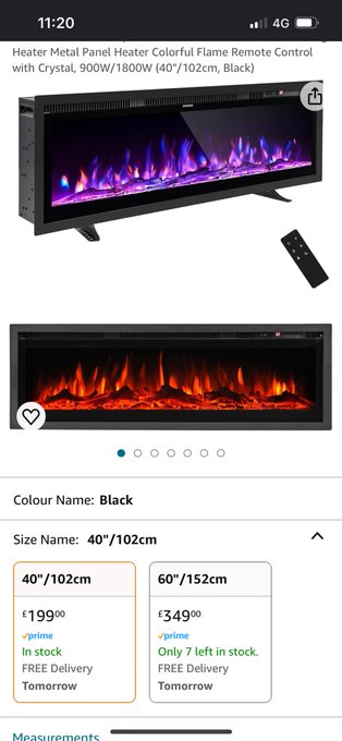 Who&rsquo;s wants to buy me a house warming present from Amazon? 60&rdquo; fireplace for my media wall. I&rsquo;ll love