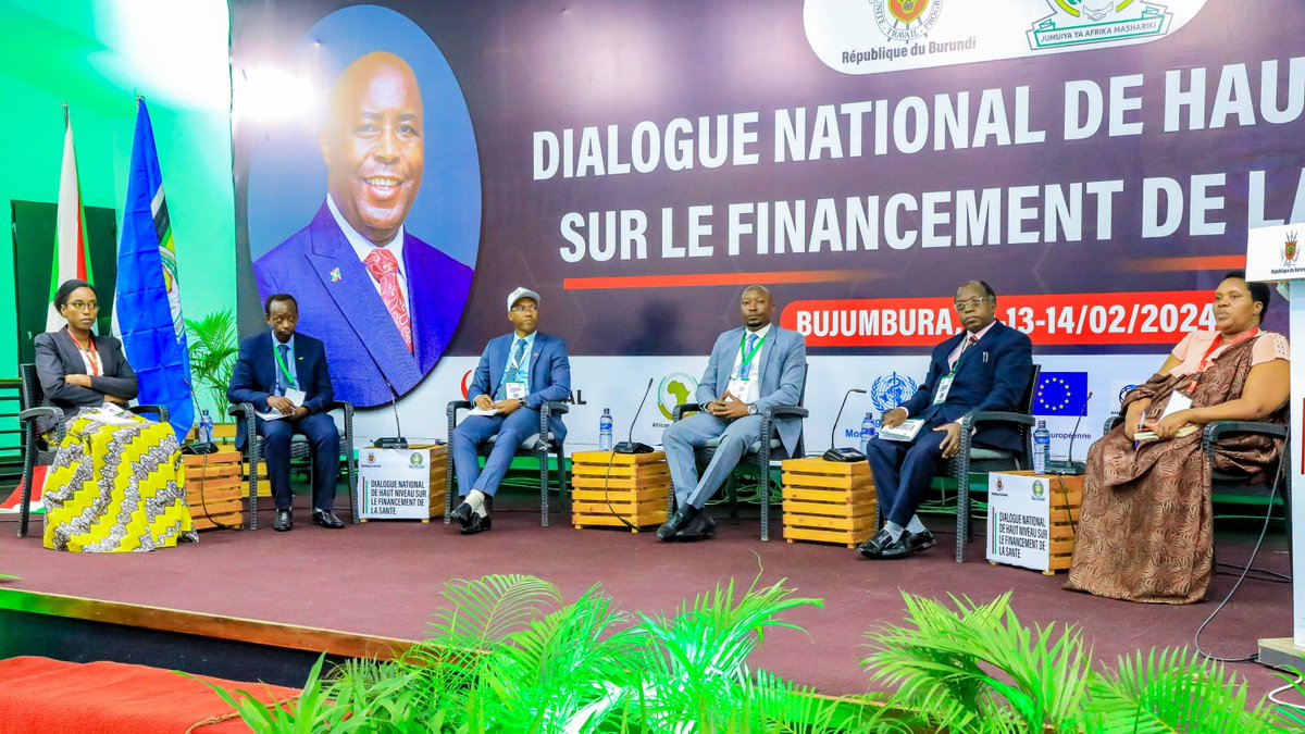 WhoBurundi's tweet photo. Poursuite du dialogue national sur le financement de la santé au #Burundi à travers des panels auxquels prend part @WhoBurundi, chef de file du #GPFS. Les discussions sont axées sur les enjeux de la mobilisation des ressources suffisantes pour la santé. https://t.co/fJCOuwPslP