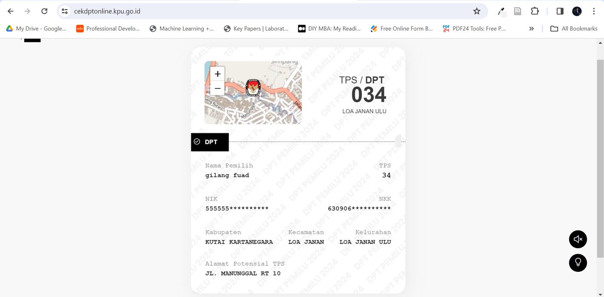 NIK 2222222222222222 - 5555555555555555  
kayaknya either polanya tidak selalu berlaku seperti yang disebut pak Barra, or .....