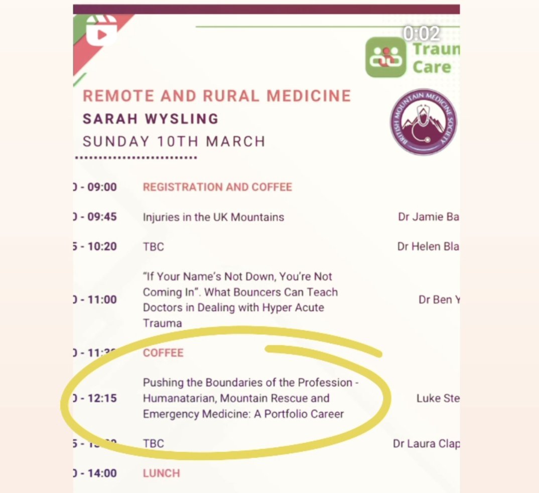 Excited to be talking at this year's <a href="/TraumaCareUK/">Trauma Care Charity UK</a> conference. Pushing the boundaries of the profession.

 <a href="/ADAPT_CSP/">ADAPT</a> <a href="/ACPIN_UK/">ACPIN</a> <a href="/TheACPRC/">ACPRC</a> <a href="/CSPNorthEast/">CSPNorthEast</a> <a href="/thecsp/">Chartered Society of Physiotherapy (CSP)</a> <a href="/LeedsHospitals/">Leeds Teaching Hospitals</a> <a href="/LeedsEDACPs/">Leeds Emergency Department ACPs</a> <a href="/MyiED/">Leeds Emergency Departments</a> <a href="/thebmms/">BMMS</a> <a href="/RCSEdFRRHH/">Faculty of Remote, Rural & Humanitarian Healthcare</a> <a href="/WEMConference/">World Extreme Medicine Conference</a>