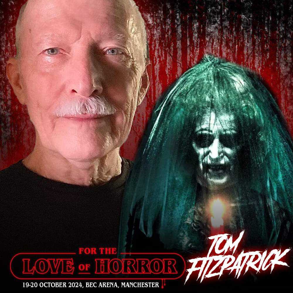 ftlohorror's tweet photo. We can't wait to welcome the legendary #TomFitzpatrick to #ForTheLoveofHorror this October
Tom is known for Insidious II & III
Tom will be doing in costume photo ops as The Bride In Black & also in costume for a duo photoshoot with Lin Shaye
Tickets -
https://t.co/ZcFHmJb9iy https://t.co/cfnXN1bETn