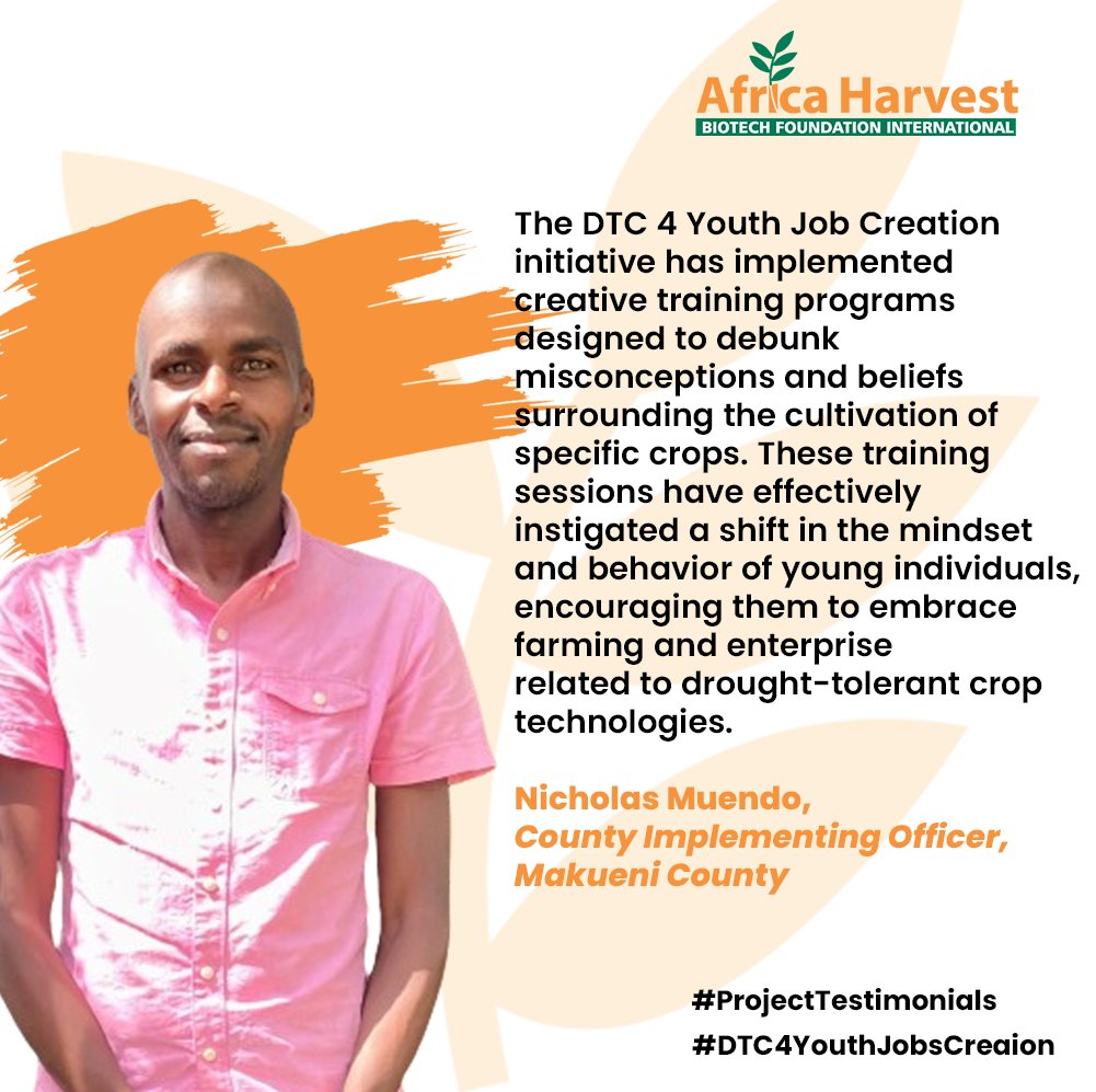 In this week's #ProjectTestimonials, we feature Fredrick & Nicholas, who credit the #DTC4YouthJobsCreation project for significantly addressing limiting farming practices & beliefs, leading to increased agricultural earnings.