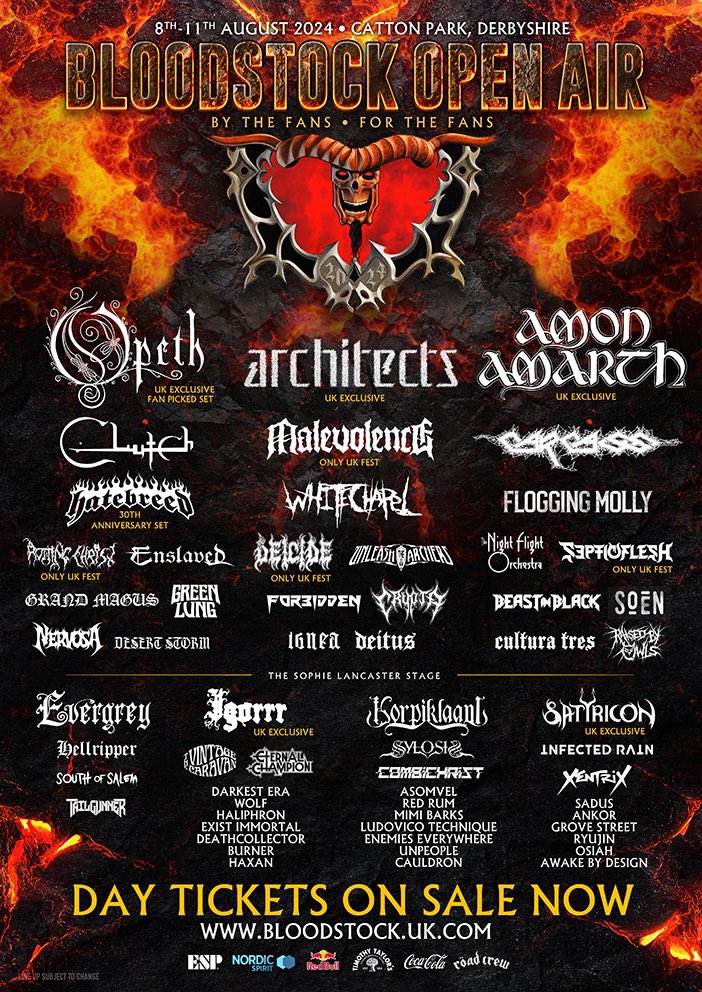 Very excited to be playing @BLOODSTOCKFEST in August! We are opening the 2nd stage on Saturday the 10th.