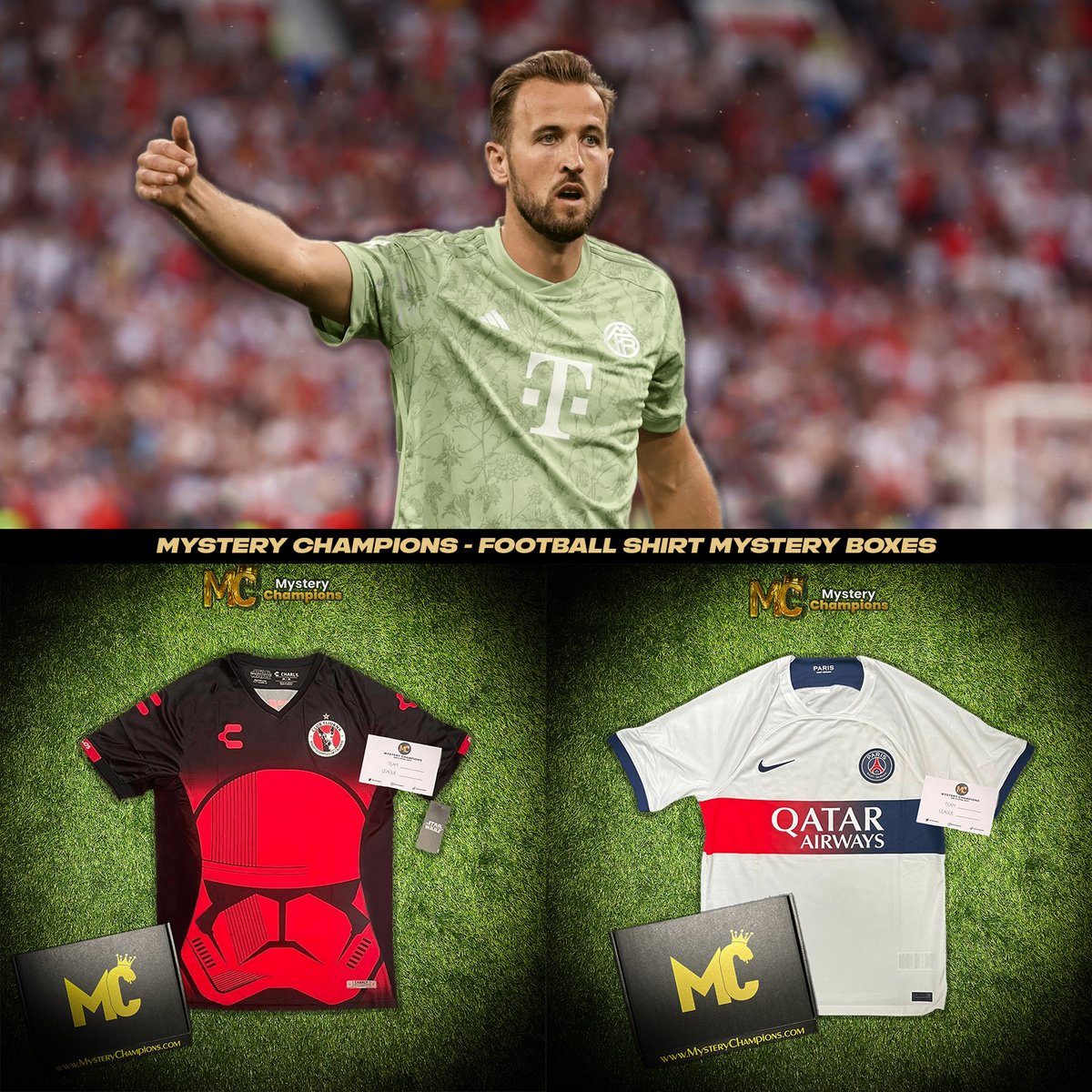 MysteryChampion's tweet photo. If Harry Kane 🏴󠁧󠁢󠁥󠁮󠁧󠁿 scores ANYTIME tonight we’ll giveaway a https://t.co/8EbrNTqmKl Football Shirt Box 📦

To enter 👇

🔄 Retweet
🤝 Follow us

Good luck! https://t.co/cMacJAuPYt