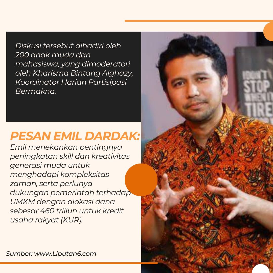 griyabacaku's tweet photo. Pesan Emil Dardak untuk Generasi Muda : Gen Z harus perkuat skill untuk menjawab tantangan zaman

#EmilDardak #WagubJatim #ArumiBachsin #WagubEmil #InfoJatim #JawaTimur #Jatim #BeritaJatim #KabarJatim #Pemilu #Pemilu2024 #Prabowo #Gibran #DirtyVote Dirty Vote https://t.co/LspoMjNO2B