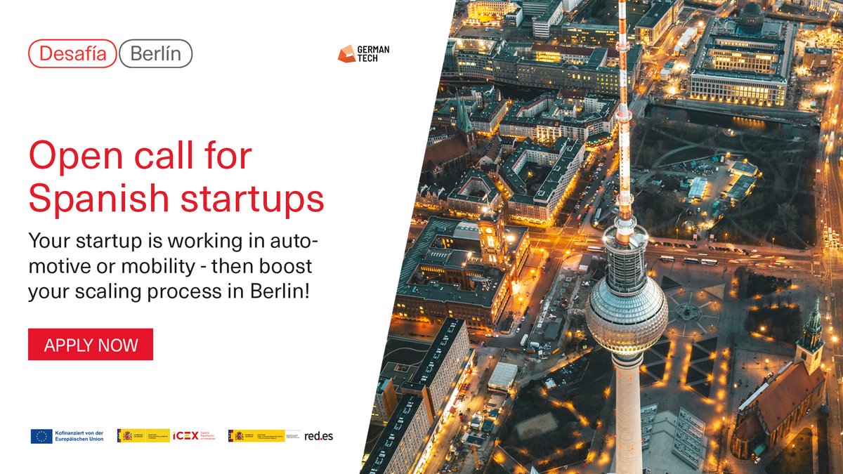 Calling all Spanish startups in the automotive and mobility industry, this is your chance to join the captivating Desafia Berlin Immersion Program and take your business to new heights. 🎉 Learn more: berlin.desafia.gob.es